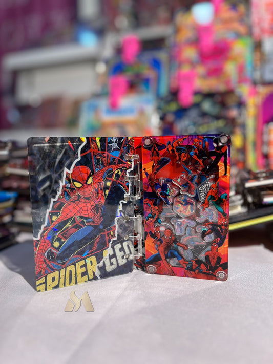 Spider man  A7  shaker notebook diy craft notebook